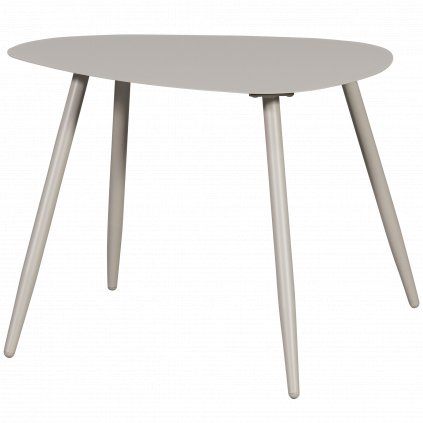 Kovový konferenční stolek AIVY světle šedý 50x68cm