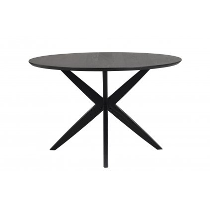 Kulatý jídelní stůl CALVERTON černý ø120 cm
