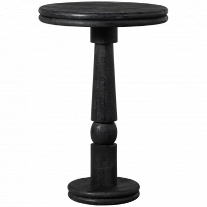 Dřevěný barový stůl KOLBY černý 70cm