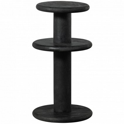 Dřevěná barová židle KOLBY černá