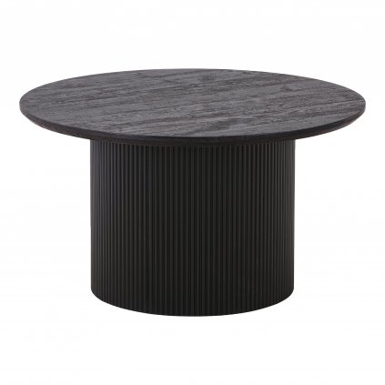 Konferenční stolek BOAVISTA tmavě hnědý Ø80cm