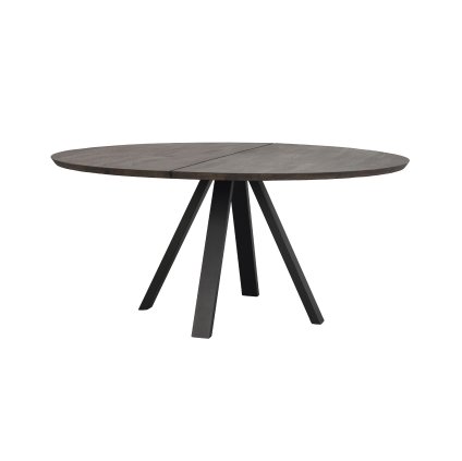Jídelní stůl CARRADALE kulatý tmavě hnědý ø150 cm