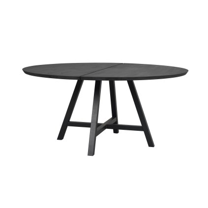 Jídelní stůl CARRADALE kulatý černý ø150 cm