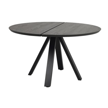 Jídelní stůl CARRADALE kulatý černý ø130 cm