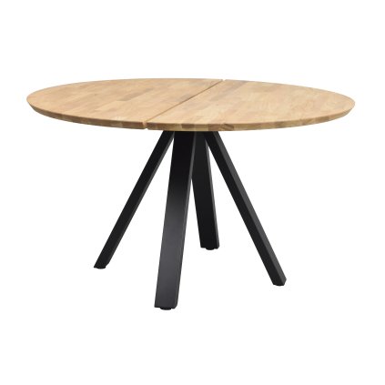 Jídelní stůl CARRADALE kulatý ø130 cm121218 a Carradale round diningtable 130 V legs oak black