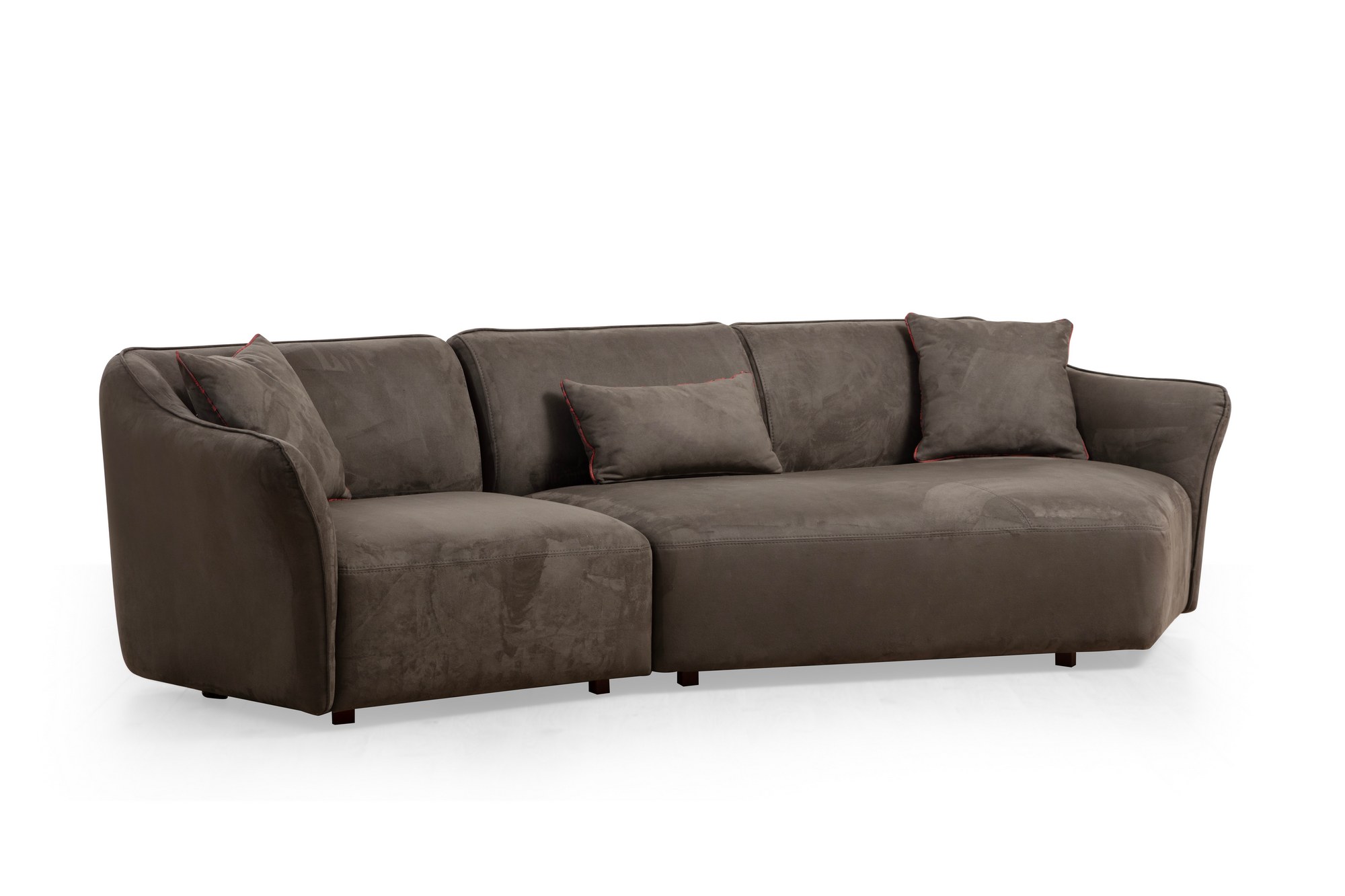 Hanah Home Třímístná pohovka MENTIS hnědá 288 cm