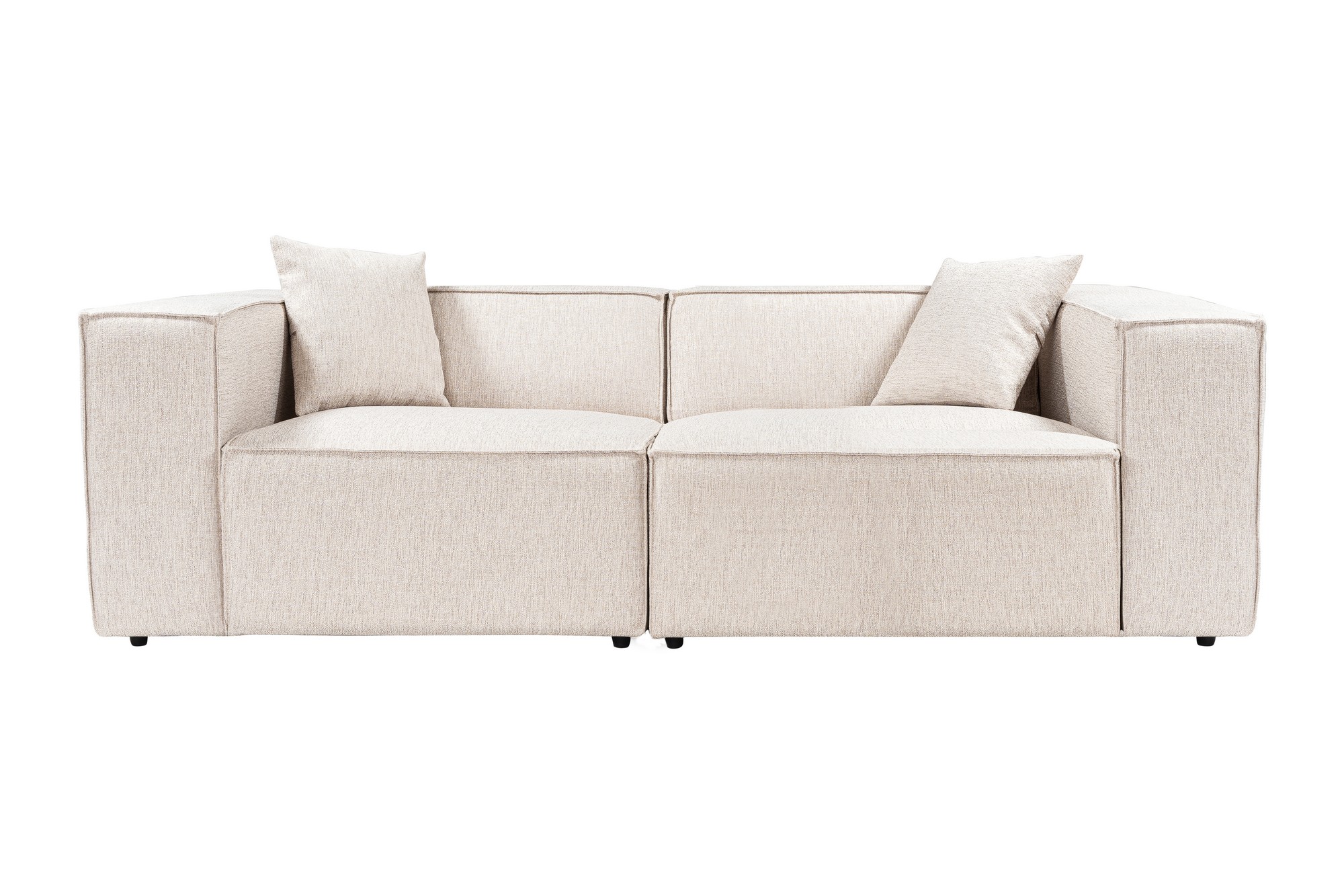 Hanah Home Dvoumístná pohovka LORA světle hnědá 220 cm