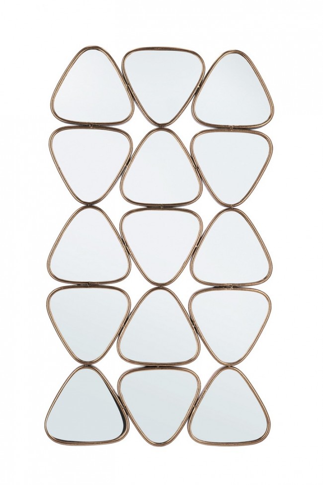 BIZZOTTO Zrcadlo HANIMA zlaté 63,5x112 cm