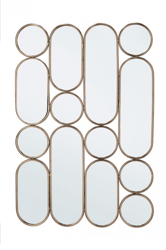 BIZZOTTO Zrcadlo HANIMA zlaté 79,5x120 cm
