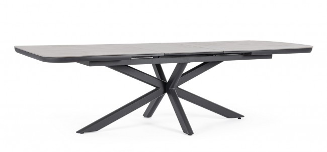 BIZZOTTO Rozkládací jídelní stůl PASCAL 200-260x100 cm antracit