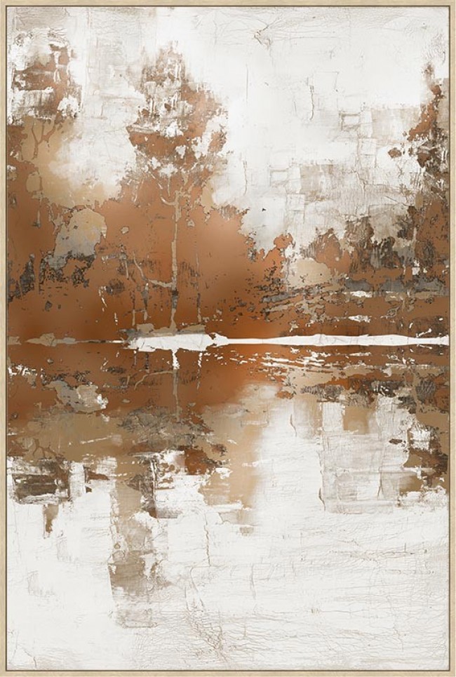 BIZZOTTO Obraz na plátně BOLD 82,6x122,6 cm hnědý