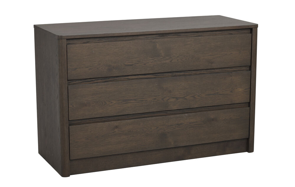 ROWICO Dřevěná komoda MELSTONE 110x45 cm tmavě hnědá