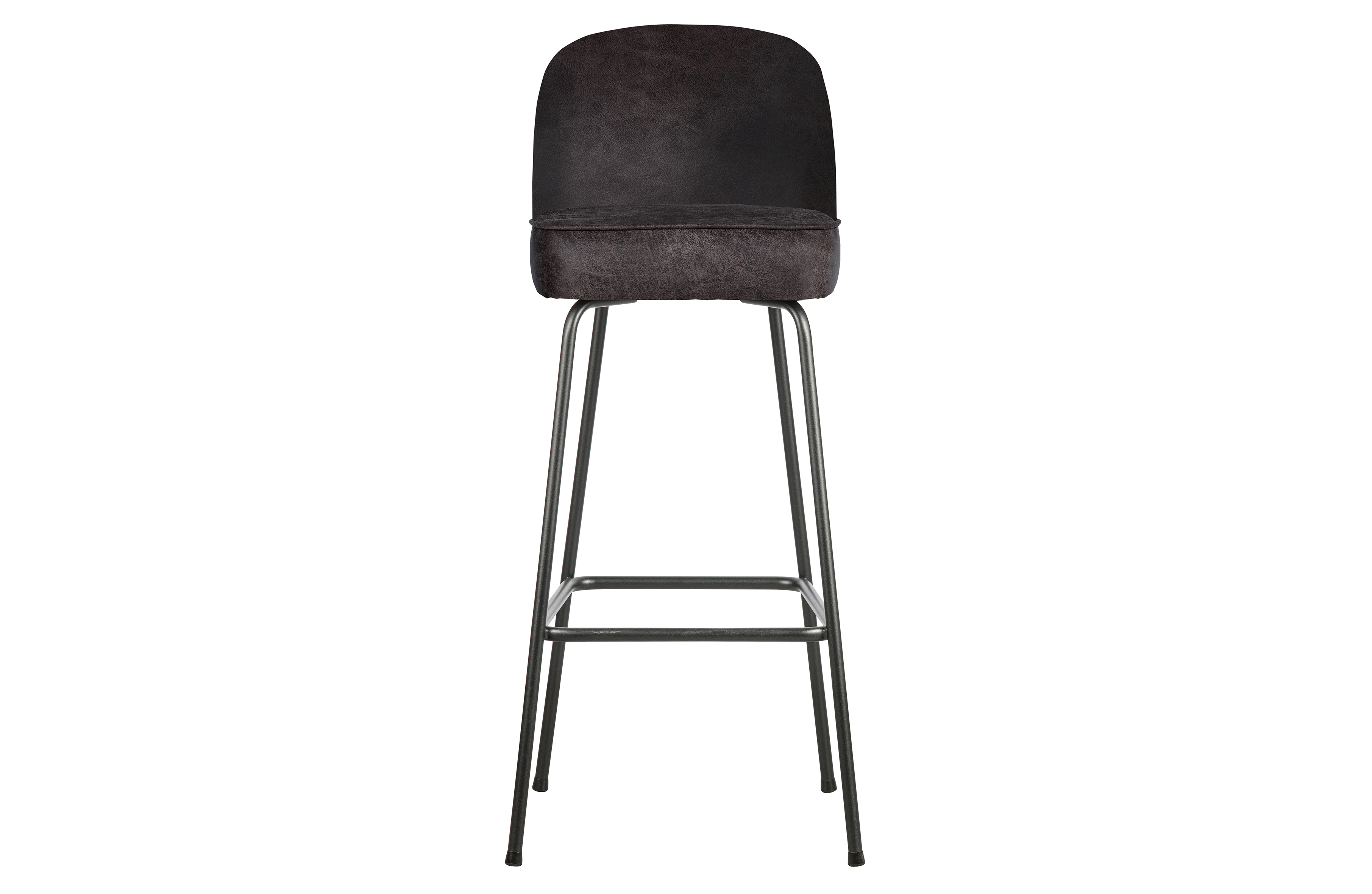 BePureHome Barová židle VOGUE černá kůže 80 cm