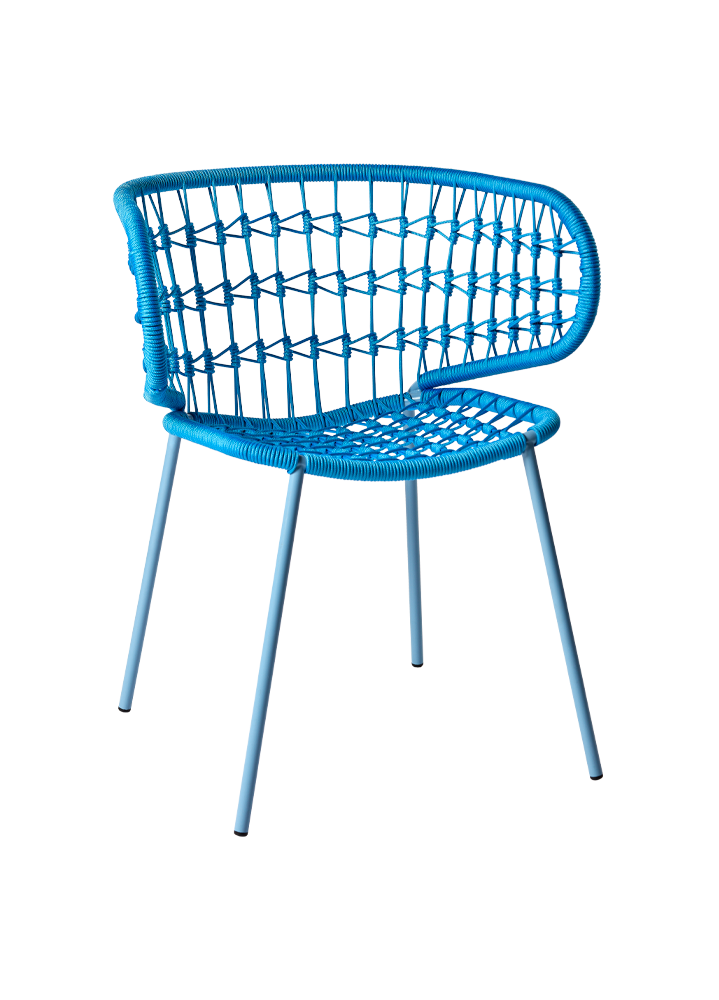 CASTIL zahradní kovová jídelní židle EMILY s područkami Barva: Červená