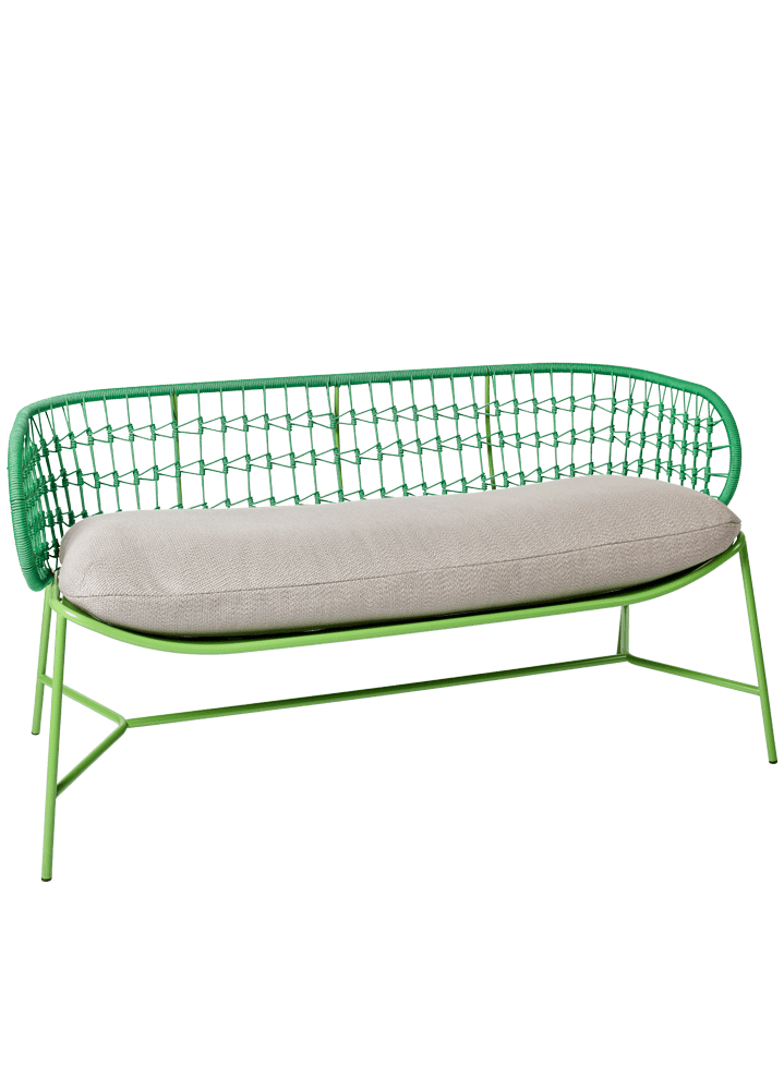 CASTIL zahradní kovová dvoumístná sedačka EMILY Barva: Bílá