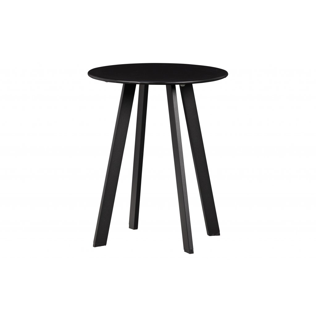 WOOOD Odkládací stolek FER černý ø40 cm
