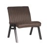 Fauteuil Matz Antraciet Microvezel 72x74x81 cm Perspectief
