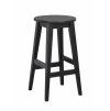 Dřevěná barová stolička AUSTIN černá
