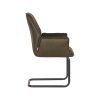 Eetkamerstoel Boet Army Microvezel 55x62x88 cm Zijkant