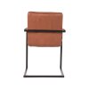 eetkamerstoel milo cognac microvezel 55x55x85 cm achterkant
