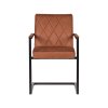Eetkamerstoel Denmark Cognac Microvezel 55x55x85 cm Voorkant