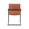 Eetkamerstoel Denmark Cognac Microvezel 55x55x85 cm Achterkant