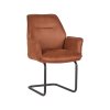 Eetkamerstoel Boet Cognac Microvezel 55x62x88 cm Perspectief
