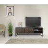 Dřevěný TV stolek BALI hnědý