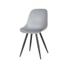 eetkamerstoel monza grijs pp zwart metaal 46x54x85 cm perspectief 1