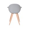 eetkamerstoel parma grijs pp oak metaal woodcover 58x54x85 cm achterkant