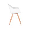 eetkamerstoel parma wit pp oak metaal woodcover 58x54x85 cm zijkant