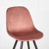 Eetkamerstoel Capri Oud Roze Fluweel 46x56x88 Cm Detail