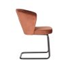 Eetkamerstoel Flow Rust Fluweel 58x60x85 cm Zijkant
