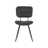Eetkamerstoel Lux Antraciet Weave 49x60x87 cm Voorkant