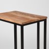 Laptoptafel Move Rough Mangohout Zwart Metaal 35x50x61 cm Detail