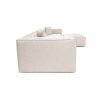 Čtyřmístná pohovka s pufem LORA světle hnědá 303 cm