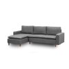 Rohová pohovka LUNGO tmavě šedá