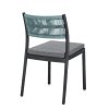Zahradní jídelní židle ALVIN antracitová