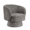 Otočné křeslo JULIENNE tmavě šedé