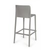 Plastová barová židle CHLORIS šedá