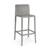 Plastová barová židle CHLORIS šedá