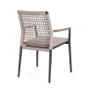 Zahradní židle MADDOX černo-šedá