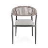 Zahradní jídelní židle MILLOR šedá