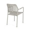 Zahradní židle RAJADA světle šedá