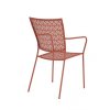 Zahradní kovová jídelní židle LIZETTE cihlová