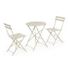 Zahradní set stolku a židlí AUSTIN krémová