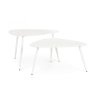 Set zahradních konferenčních stolků YVONNE bílý