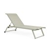 Hliníkové zahradní lehátko TAYLOR šedé
