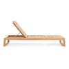 Dřevěné zahradní lehátko JEREMY hnědé