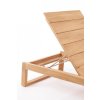 Dřevěné zahradní lehátko JEREMY hnědé